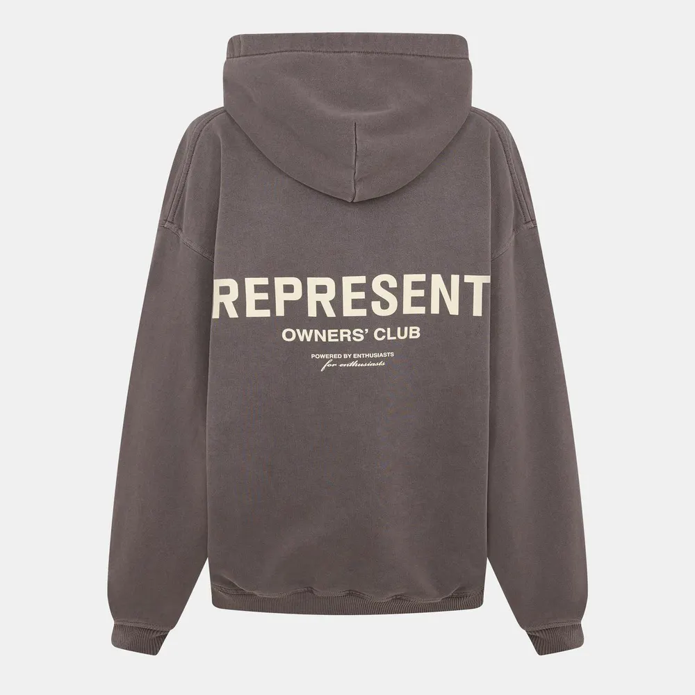 Represent Men's Owners Club Hooded Sweatshirt, Premium Comfort Oversized Hoodie detail 2