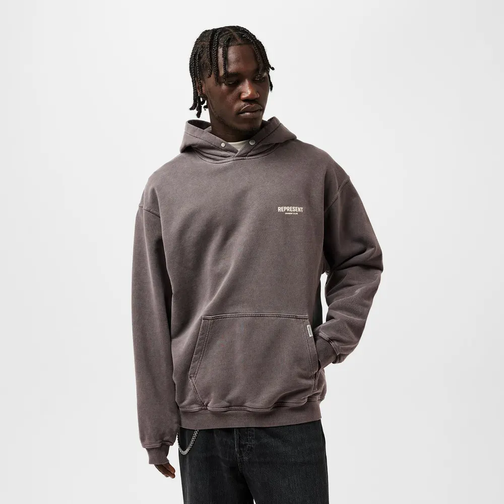Represent Men's Owners Club Hooded Sweatshirt, Premium Comfort Oversized Hoodie detail 3