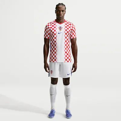 Nike Croatia 2026 Stadium Home Men's Nike Dri-FIT Football Replica Shorts - White/Hyper Royal