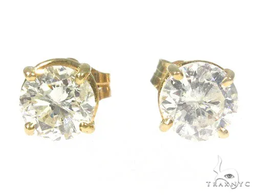 RINA - For Him FACTORY Prong Diamond Stud Earrings 45055 in Rose Gold – Earrings