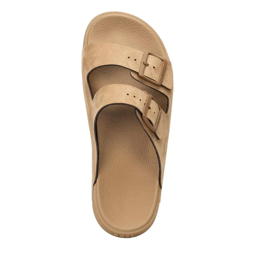 Boss Mens BOSS Sandals with Embossed Logo Detail and Adjustable Straps (Surfley) detail 2