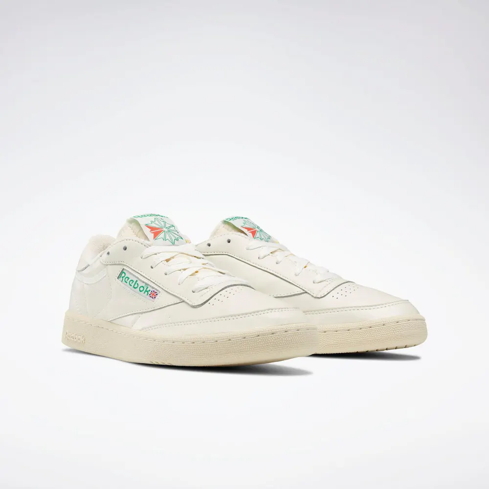Reebok Men's Club C 85 Low-Top Trainers in Off White, additional product view 3