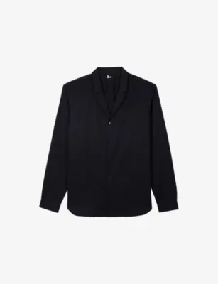 THE KOOPLES Notch-Lapel Slim-Fit Cotton Shirt