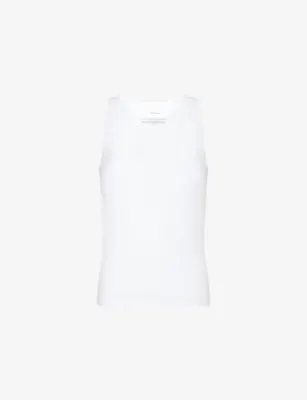 CALVIN KLEIN Crewneck Pack-Of-Three Cotton-Blend Tank Top