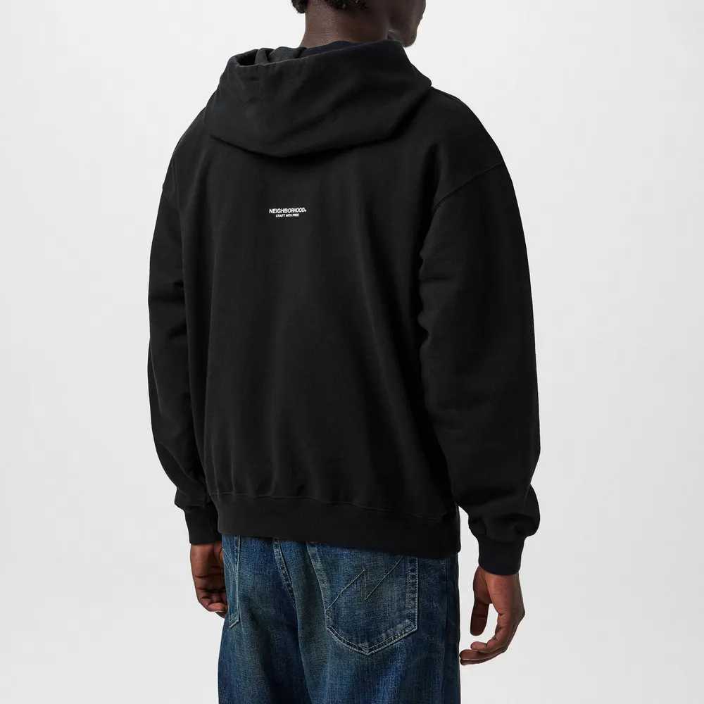 Neighborhood Men's Neighbourhood Classic Pull Over Hoodie in Black, additional product view 3