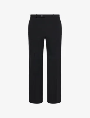 THE ROW Tim Straight-Leg Wool Trousers