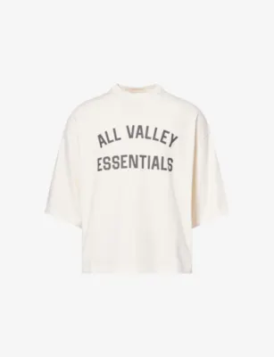 FEAR OF GOD ESSENTIALS Merch Text-Print Relaxed Cotton-Jersey T-Shirt
