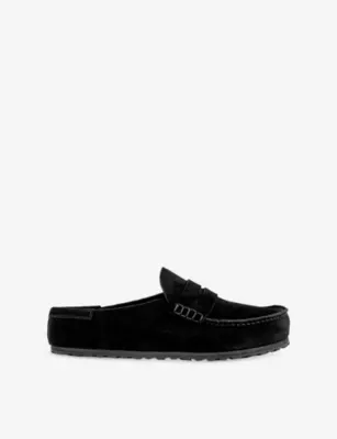 BIRKENSTOCK Naples Wrapped Suede Clogs - EUR 43.5 / 9.5 UK MEN in BLACK – Mens | Casual shoes | Slip on