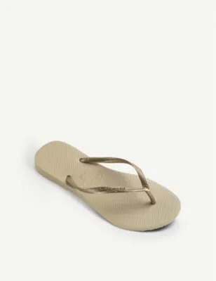 HAVAIANAS Logo-embellished rubber flip-flops detail 3