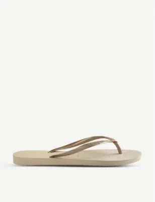 HAVAIANAS Logo-embellished rubber flip-flops