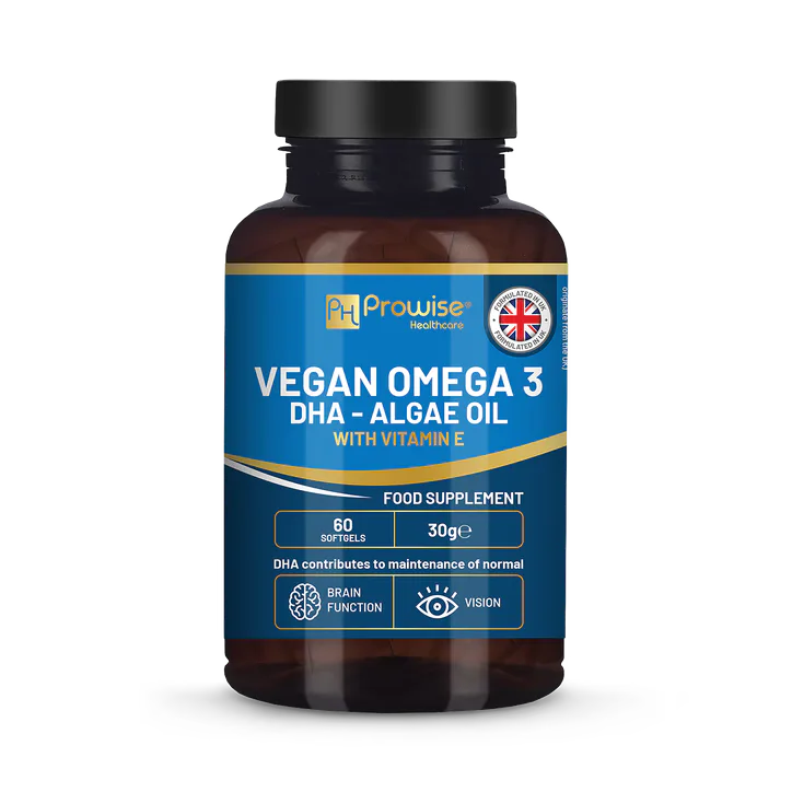 Prowise Healthcare Prowise Vegan Omega-3 DHA from Algae Oil 60 Softgels with Vitamin E