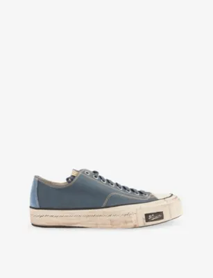 VISVIM Skagway Lo Canvas Trainers - 11 in GREY – Mens | Trainers | Lace up trainers