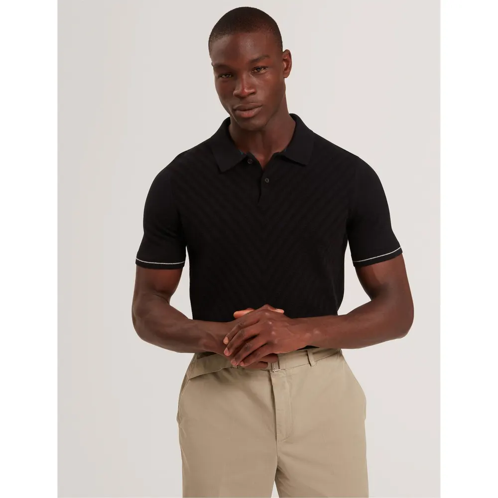 Ted Baker Men's Stitch Short Sleeve Polo Shirt detail 2