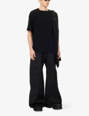 RICK OWENS Brad Short-Sleeve Cotton T-shirt detail 2