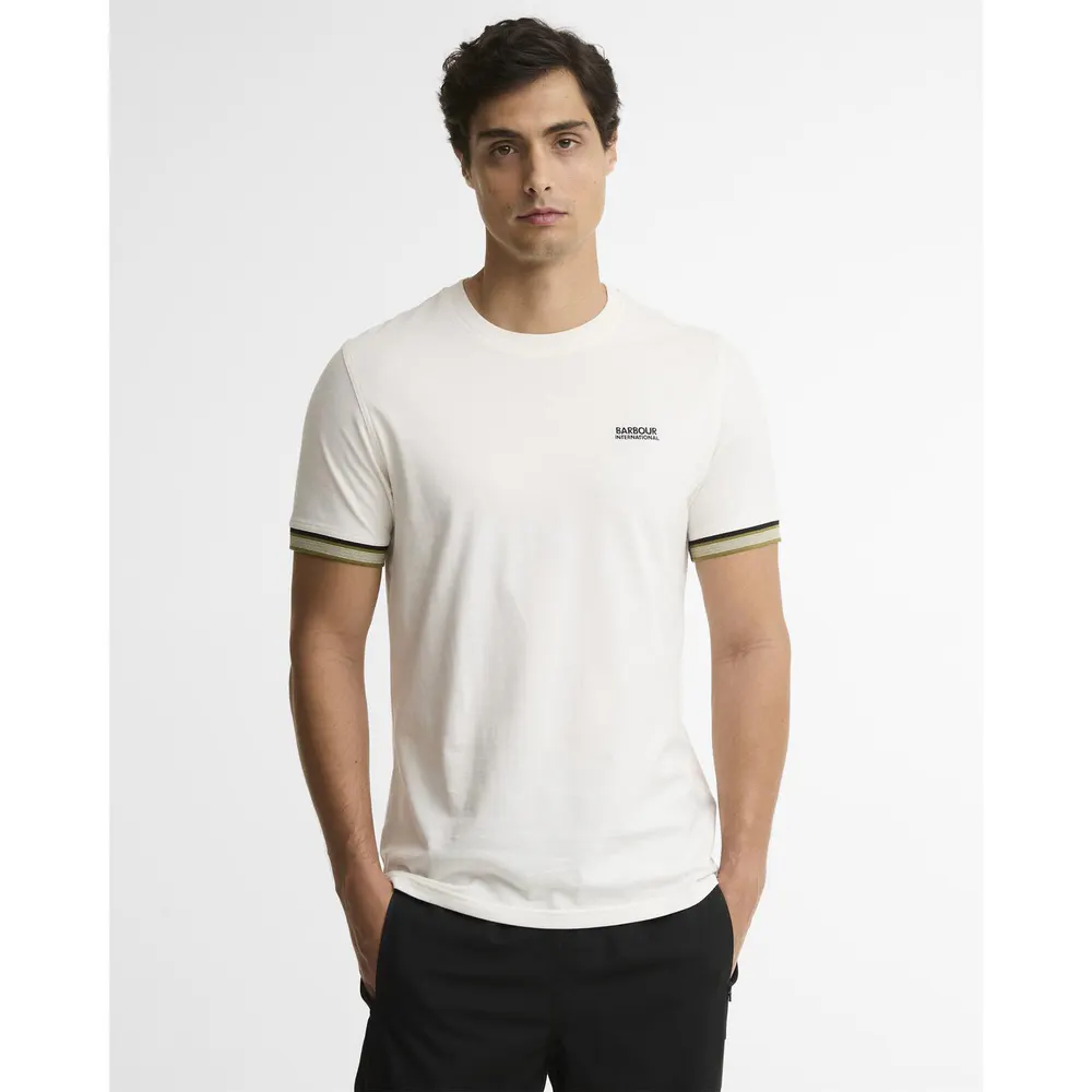 Barbour International Men's Newport Tipped Cotton Short-Sleeve Crew-Neck T-Shirt detail 3