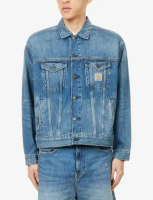 CARHARTT WIP Helston Painted Denim Jacket detail 3