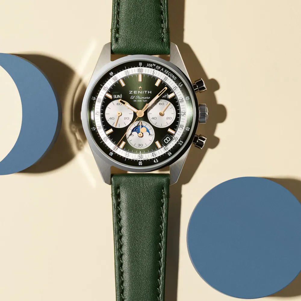 Zenith Chronomaster Original 38mm Mens Watch Green in Green, additional product view 2
