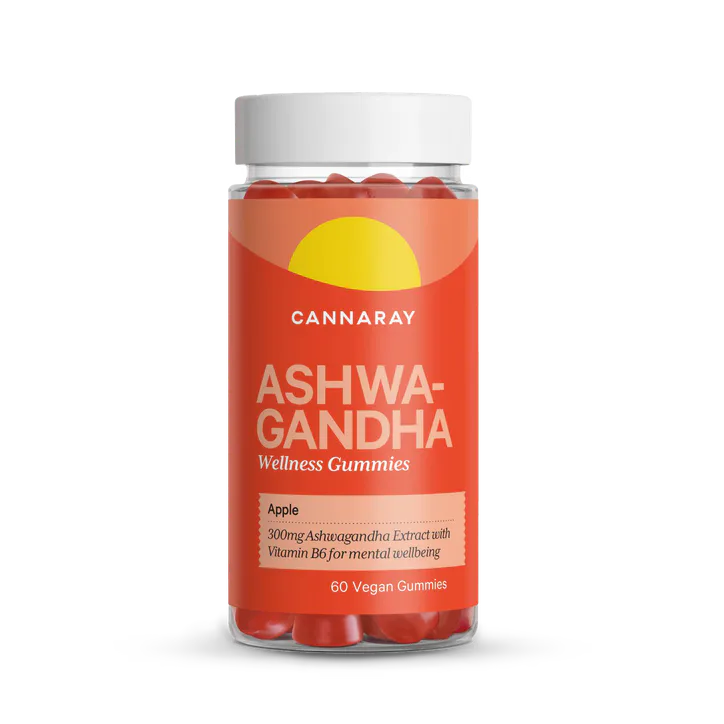 Cannaray Ashwagandha Apple Flavour 60 Gummies 300mg