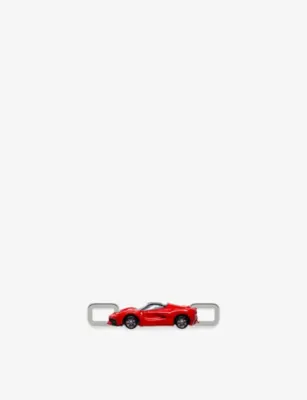 POUBEL Sports Car Sterling-Silver and Enamel Charm