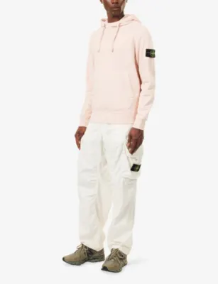 STONE ISLAND Brand-Badge Cotton Hoody detail 2