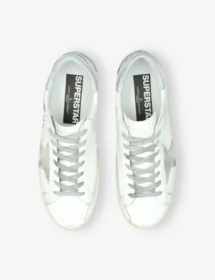 GOLDEN GOOSE Superstar Leather Low-Top Trainers in WHITE/OTH, additional product view 2