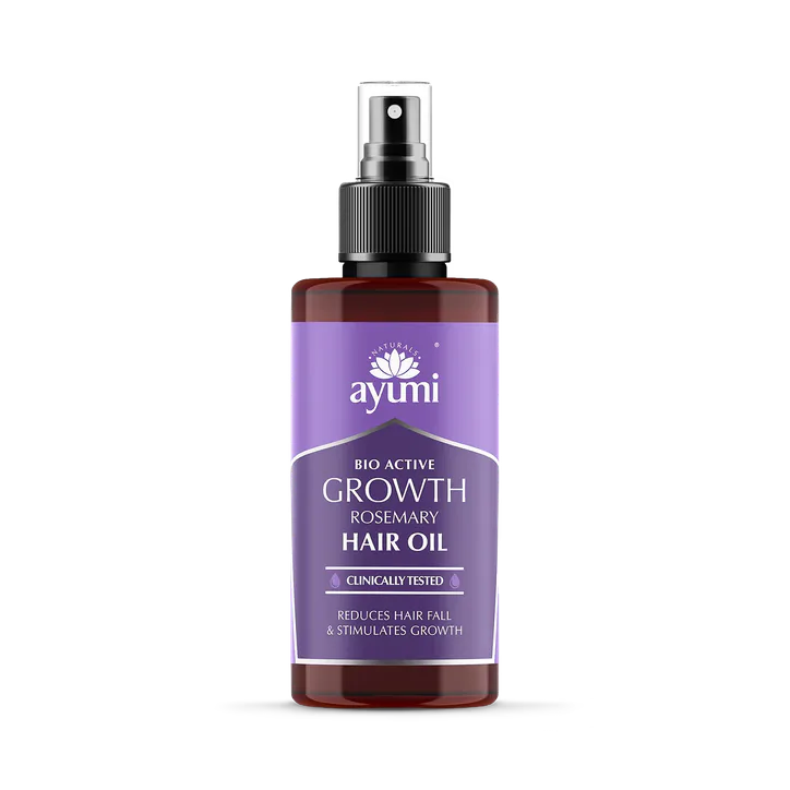 Ayumi Naturals Rosemary Hair Growth Oil, Promotes Hair Growth and Reduces Hair Fall, Consumer Tested and Clinically Studied 100ml