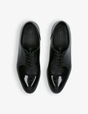ZEGNA Vienna whole-cut patent-leather Oxford shoes - EUR 42 / 8 UK MEN in BLACK, additional product view 2