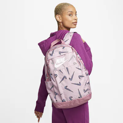 Nike Backpack (21L) - Elemental Pink/Elemental Pink/White in Elemental Pink/Elemental Pink/White – Nike men's and unisex