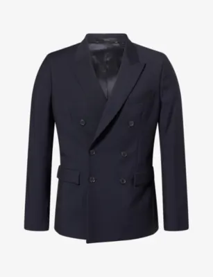 PAUL SMITH Double-Breasted Wool-Blend Blazer
