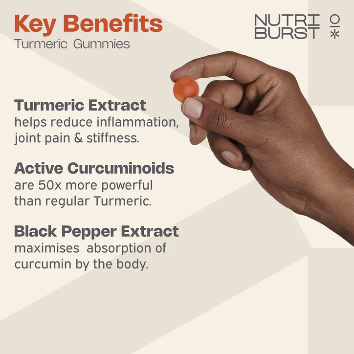Nutriburst Turmeric 3000mg 60 Gummies detail 2