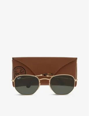 RAY-BAN RB3548 hexagonal-frame sunglasses detail 3