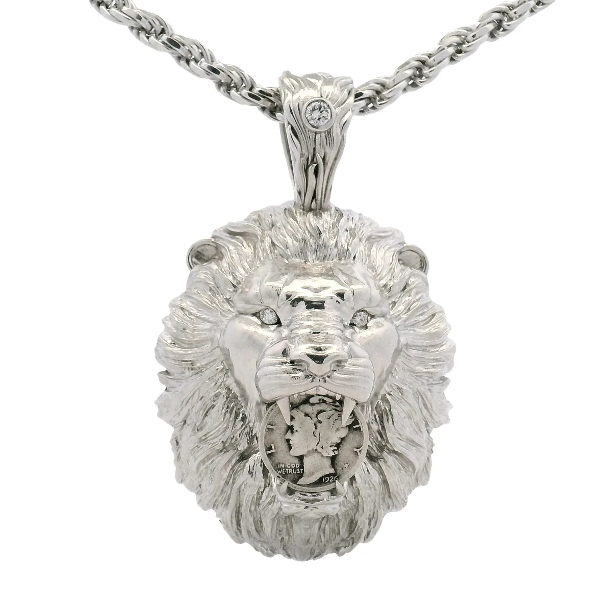 MARYAM - For Him SILVER Limited Edition U.S. Government Silver Lion Pendant Set 70964 – Pendant Set