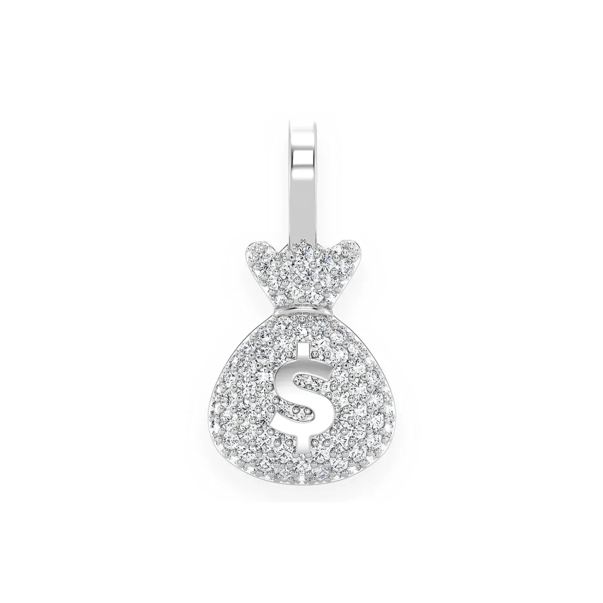 For Him Pavé Money Bag Pendant