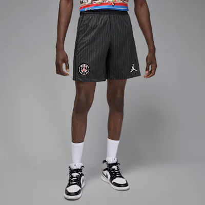 Nike Paris Saint-Germain 2025/26 Stadium Fourth Men's Jordan Dri-FIT Football Replica Shorts - Off-Noir/Black/Pearl Pink