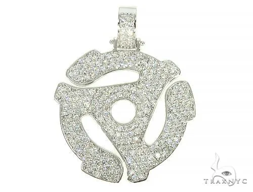 RINA - For Him CUSTOM Custom Made 45 RPM Diamond Pendant 66069 in Rose Gold – Pendant