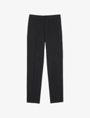SANDRO High-rise stretch-jersey trousers - DARK TAUPE