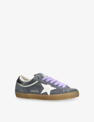 GOLDEN GOOSE Super Star 50966 Suede Trainers - EUR 40 / 6 UK MEN in MID BLUE, additional product view 3
