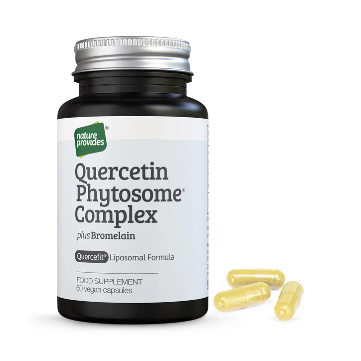 Nature Provides Quercetin Phytosome® Complex (1,300mg) + Bromelain 60 Capsules