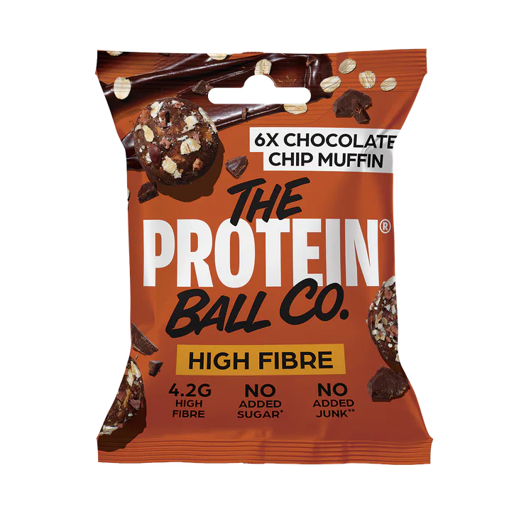 The Protein Ball Co Chocolate Chip Muffin - High Fibre