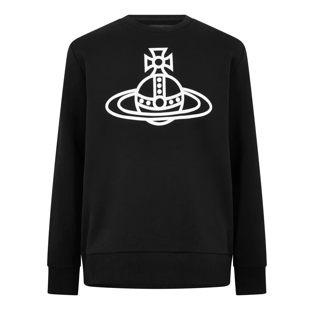 Vivienne Westwood Men's Crew Neck Jumper in Black – Clothing