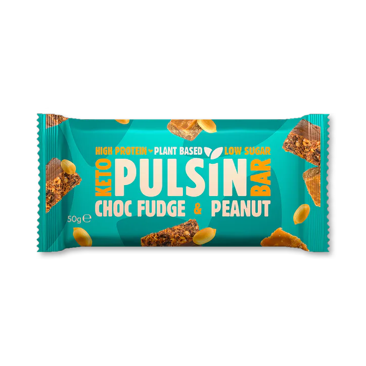 Pulsin Choc Fudge & Peanut Keto Bar 50g