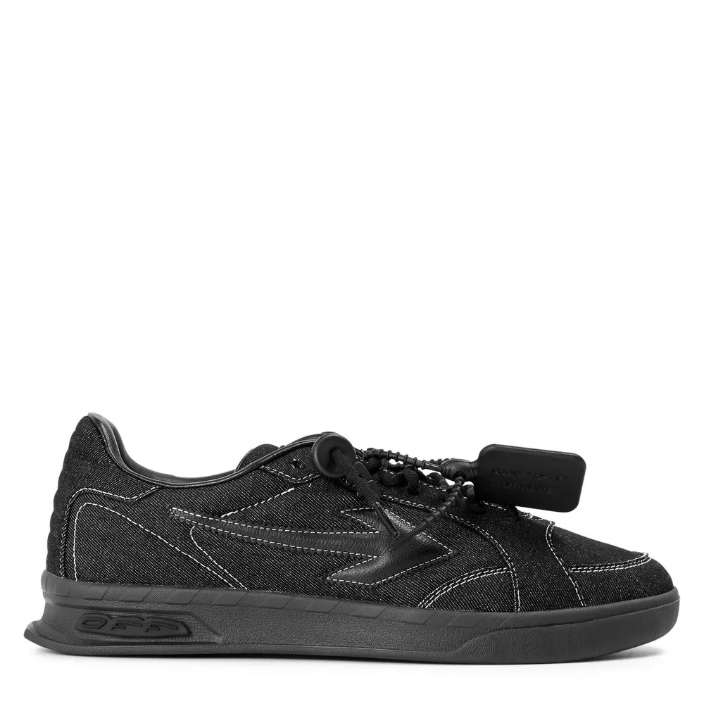 Off White End Of Play Sneakers Mens in Black Denim – Footwear