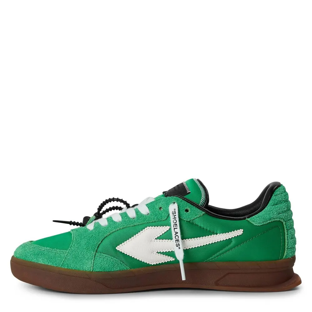 Off White End Of Play Sneakers Mens in Green/ White, additional product view 2