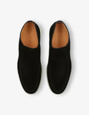 AURELIEN City Suede Loafers - EUR 43 / 9 UK MEN in BLACK, additional product view 2