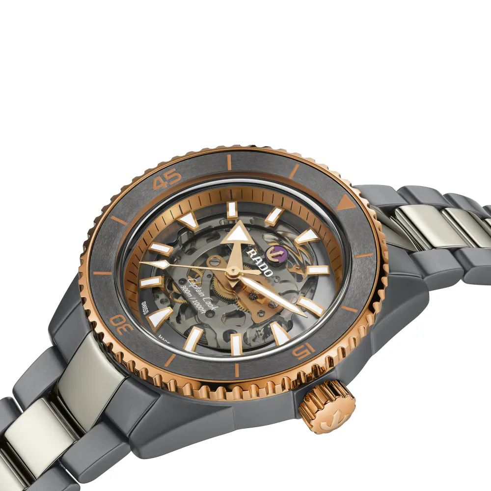 Rado Captain Cook High-Tech Ceramic Skeleton 43mm Mens Watch in Grey, additional product view 2