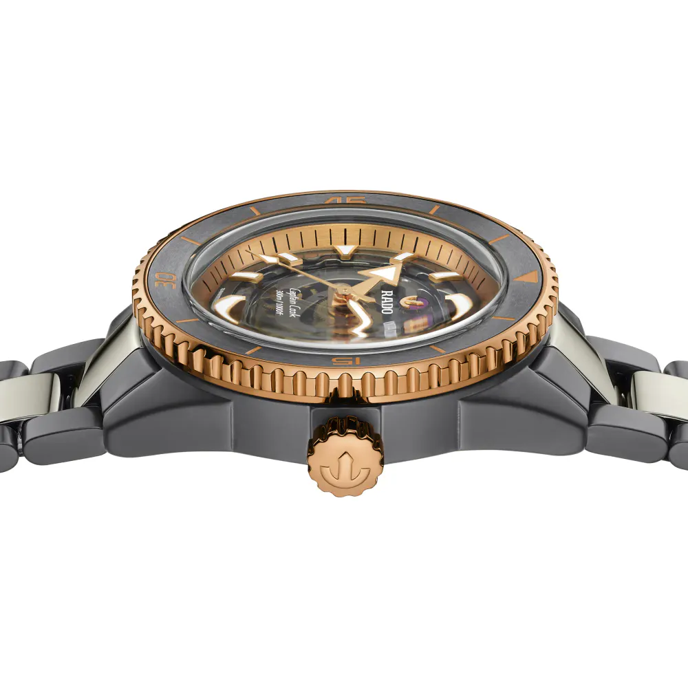 Rado Captain Cook High-Tech Ceramic Skeleton 43mm Mens Watch in Grey, additional product view 3