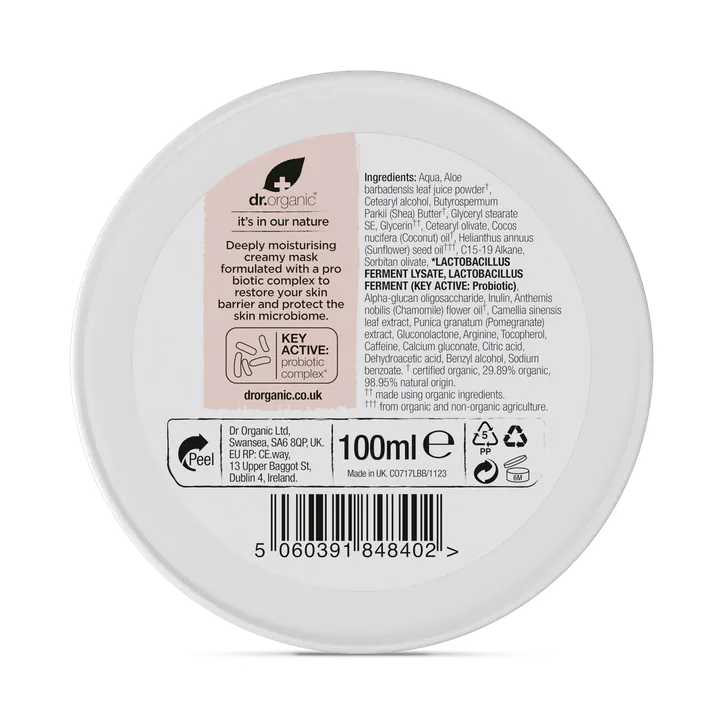 Dr Organic Skin Calm Probiotic Recovery Mask 100ml detail 2