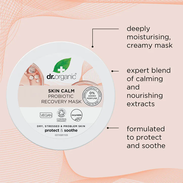 Dr Organic Skin Calm Probiotic Recovery Mask 100ml detail 3