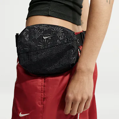 Nike Aura Floral Waist Pack (2L) - Black/Black/Gunmetal