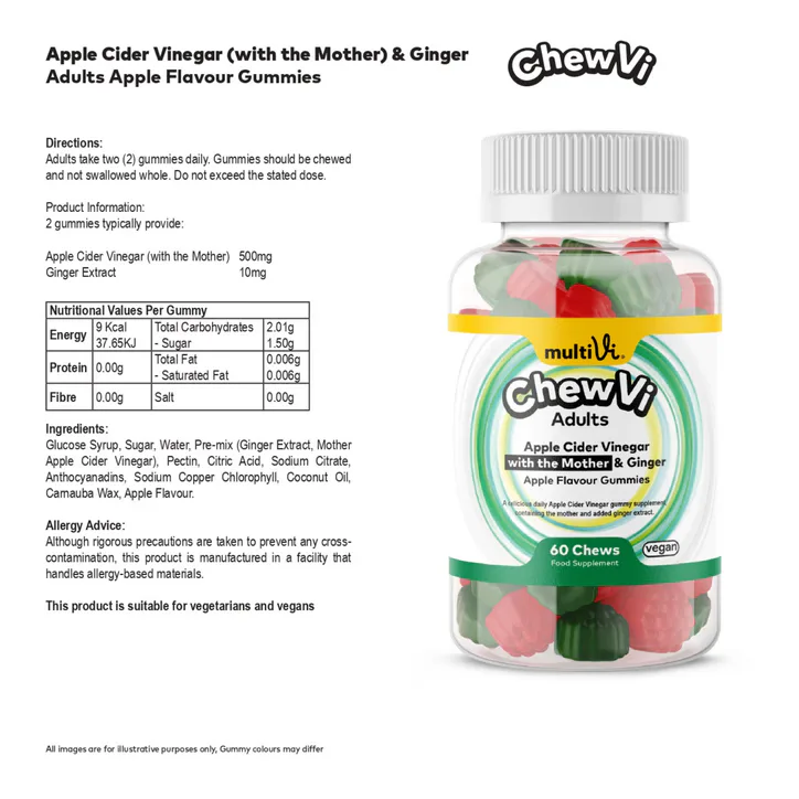 MultiVi ACV with The Mother & Ginger Gummies, additional product view 2